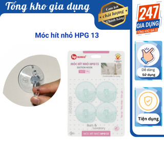 Móc hít tường nhỏ, móc hít nhỏ hpg 13 vĩ 4 cái