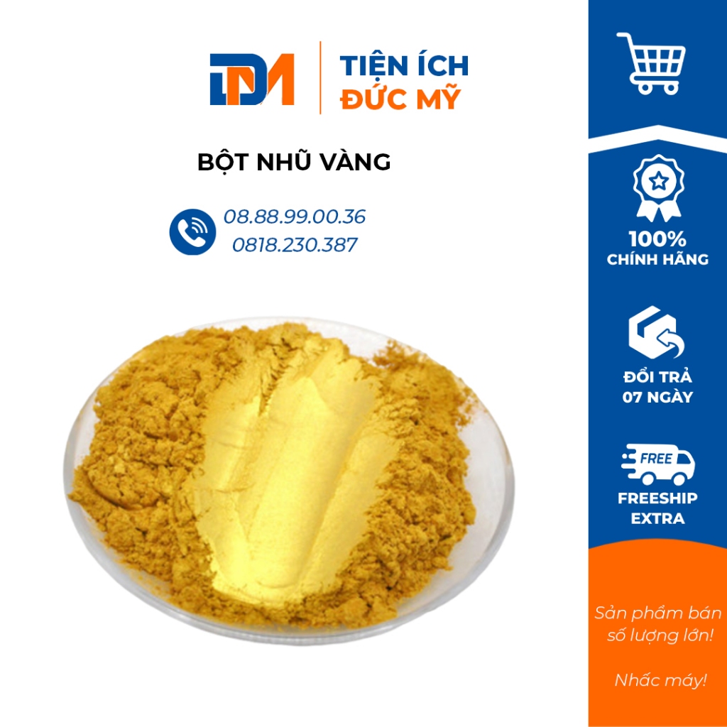 Bột Nhũ Vàng Pha Sơn, Bột Nhũ Vàng 24K, Đồng