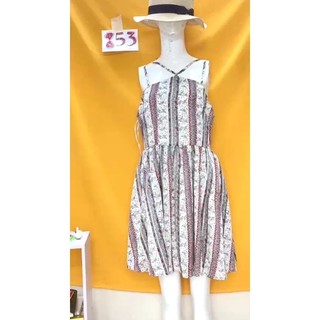 đầm voan cổ yếm lót thun size M/L. S853