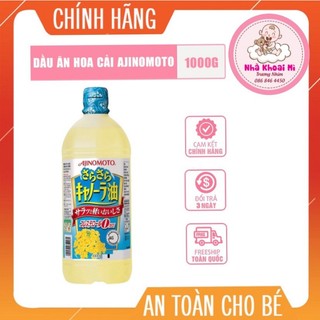 Dầu ăn hoa cải ajnomoto nhật bản 1000g,dầu hoa cải,hạt cải