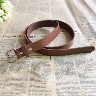 Đai lưng vuông nhỏ màu nâu