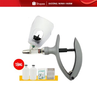 Xi lanh tự động thú y tiêm gia cầm, vacxin MZA kim tiêm có giã đỡ cắm chai  - Bơm liên tục 2ml/5ml DN28