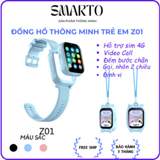  Đồng hồ trẻ em Z01  tên mới K26H  lắp sim Nghe gọi Video call Định vị Chống nước Đo bước chân 