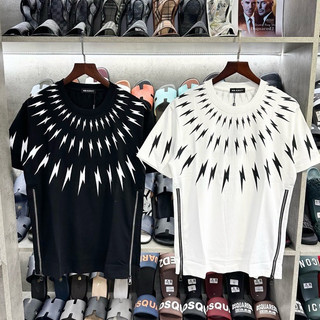 Áo Phông Nam Áo Thun Nam Nữ Tia Sét KHoá Tay Chất Vải Cotton Co Dãn 4 Chiều 2 Màu Phong Cách Boy Phố Mã TiaSetKHoa