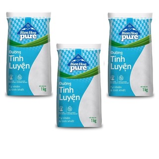 Combo 3 Đường tinh luyện Pure Biên Hòa 1kg/túi