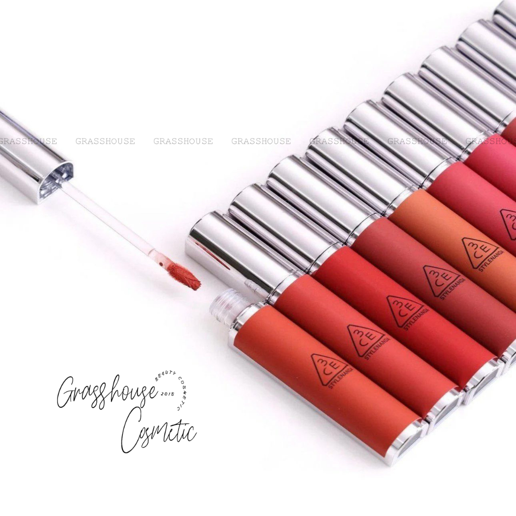 Son Kem Lì 3CE Hazy Lip Clay Paintingcot – Màu Đỏ Hồng Đất Cho Hiệu Ứng Làm Mờ Vân Môi mờ như nhung