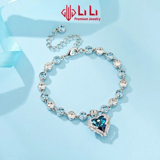 Lắc tay bạc nữ lili s925 đính pha lê swarovski cao cấp hình trái tim sophia lili_714435