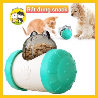 Đồ chơi bát tự động nhả hạt, bát đựng hạt kiểu robot cho thú cưng