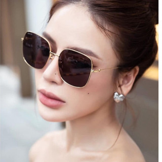 Mắt Kính Râm Chống Nắng Nam Nữ Kính Mắt Thời Trang Dáng Vuông Sành Điệu-VUÔNG ĐEN