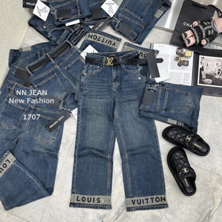 Quần bò dáng xuông nấm ngắn kèm đai hàng QCL1