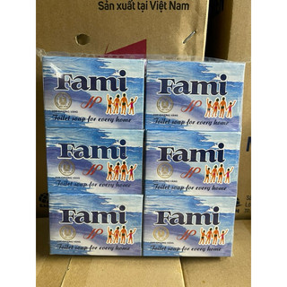 Lock 6 cục xà bông thơm fami hương dịu dùng để tắm gội 85g