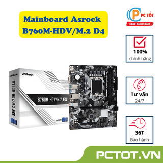 Bo mạch chủ mainboard asrock b760m-hdv/m.2 d4
