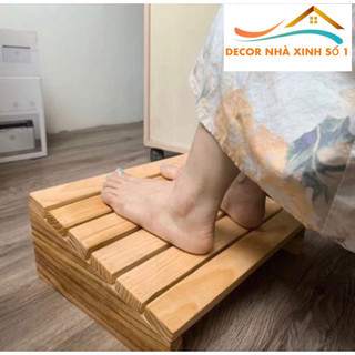 Kệ gỗ kê chân văn phòng bàn học làm việc, kệ gỗ cao su tự nhiên giá xưởng decornhaxinhso1