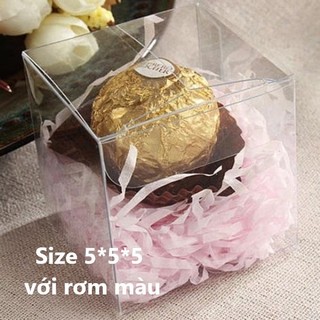  Set 10 Hộp Mica PET Dẻo Trong Suốt Đựng Quà Sinh Nhật, Event, Mô Hình, Bánh, Kẹo Socola