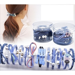 Hộp 12 Dây cột tóc Cutee Hàn Quốc dây buộc tóc 12 kiểu