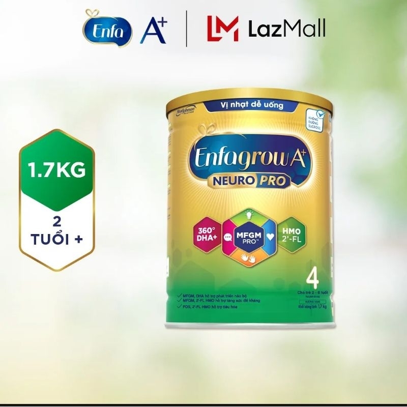 Sữa Enfagrow 4 loại 1,7 kí date tháng 6/2026