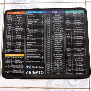 Lót Chuột Phím Tắt Văn Phòng 30 * 25cm - Pad Chuột Bàn Di Chuột Loại Nhỏ Tiện Dụng