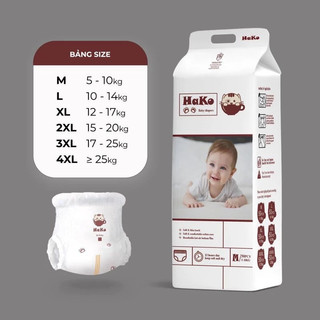 Tã Bỉm HaKo Xuất Nhập M50/L50/XL50/XXL50/3XL50