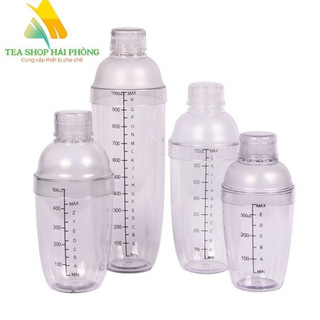 Bình lắc nhựa chia vạch đen 350ml-500ml-700ml-1000ml