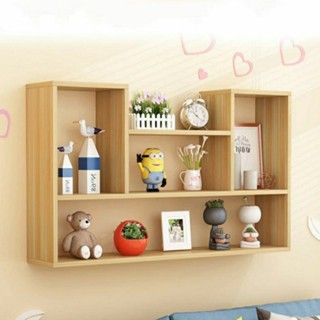 Giá để sách chữ u treo tường bằng gỗ,kệ trang trí decor phòng hình chữ u giá rẻ 15