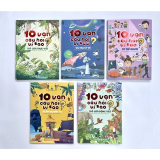 Sách - 5 cuốn 10 vạn câu hỏi vì sao: vũ trụ kỳ bí, thế giới thực vật, thế giới động vật, cơ thể người, bí ẩn quanh ta
