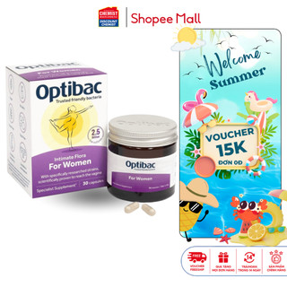 Men vi sinh Optibac tím Optibac For Women 90 viên bổ sung lợi khuẩn cô bé, tăng đề kháng, giảm viêm đường tiết niệu
