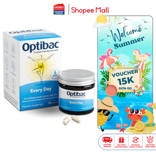 Men vi sinh tăng sức đề kháng Optibac Probiotics Every Day cân bằng hệ vi sinh đường ruột, hỗ trợ tiêu hóa