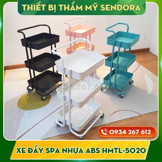 Xe đẩy spa chuyên dụng 3 tầng – Kệ Spa 3 tầng bằng Nhựa ABS