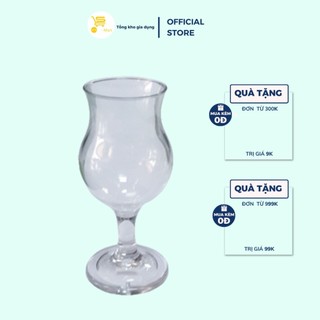 Ly Rượu Vang Nhựa, Ly Cocktail Nhựa Cocktail Acrylic Poco Lớn, MTA-Mart, Cao Cấp, Dày Dặn, Lâu Bị Ố Vàng
