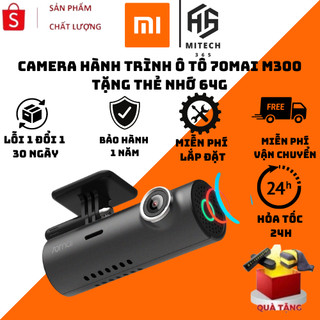 Cam hành trình ô tô 70mai Dash Cam M300, Camera hành trình ô tô xiaomi thiết kế nhỏ gọn tinh tế - Bản quốc tế BH 12T