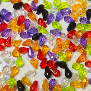 50/100g chuỗi hạt giọt nước pha lê nhựa 12mm
