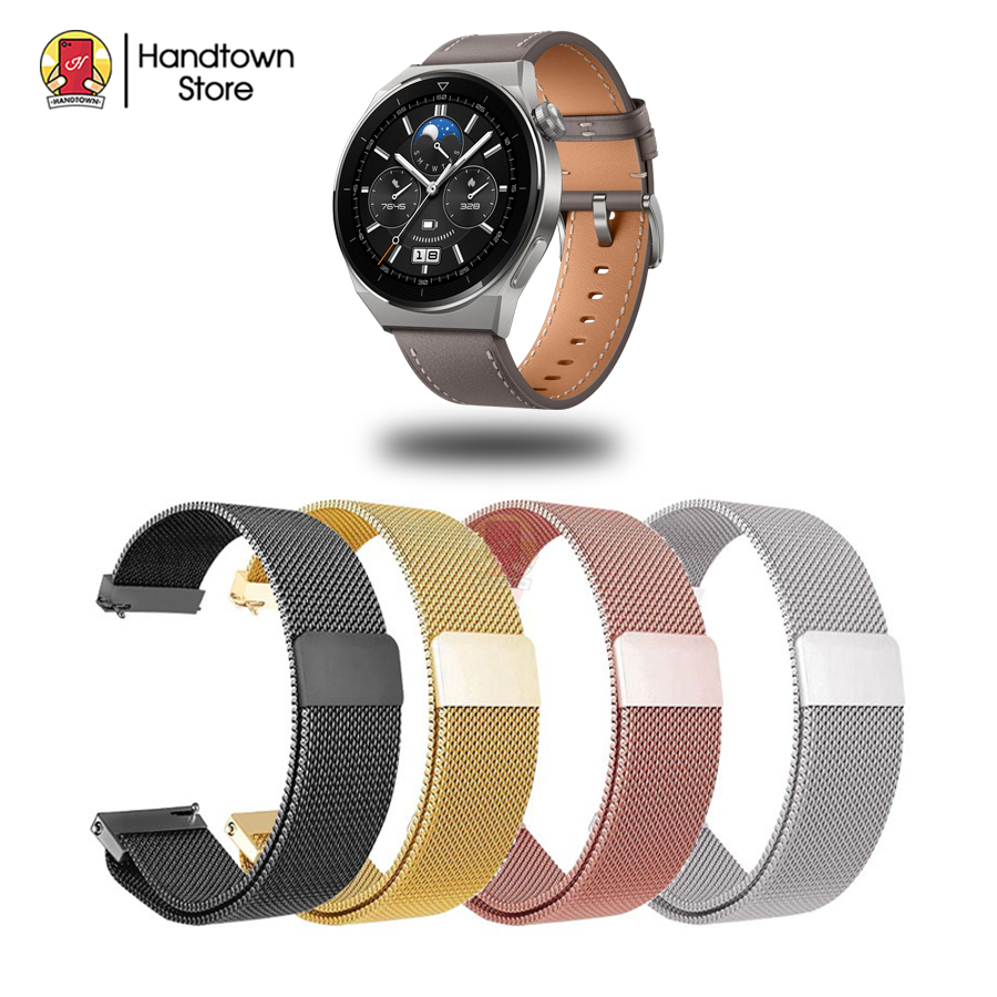 Dây Đeo Kim Loại Thay Mới Đồng Hồ Huawei Watch GT3 Pro Chốt Kim Loại Tháo Nhanh Handtown