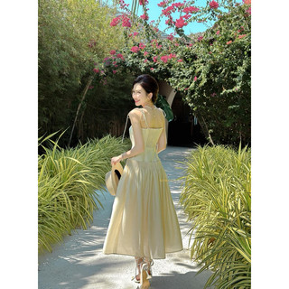 Đầm 2 dây phối xếp ly Muse_New Day