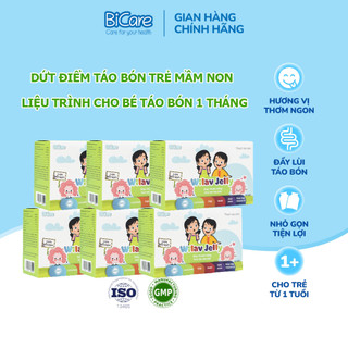 LTrình bé táo bón 1 tháng - Combo 6 Thạch Táo Bón Wilav Jelly