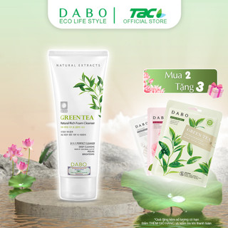 Sữa rửa mặt cao cấp DABO 3-IN-1 Tinh chất Dưa leo/ Trà xanh/ Lô hội/ Collagen TAC 180ml