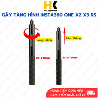 Gậy tàng hình Insta360 One X2 X3 RS dài 120cm nhỏ gọn tiện lợi