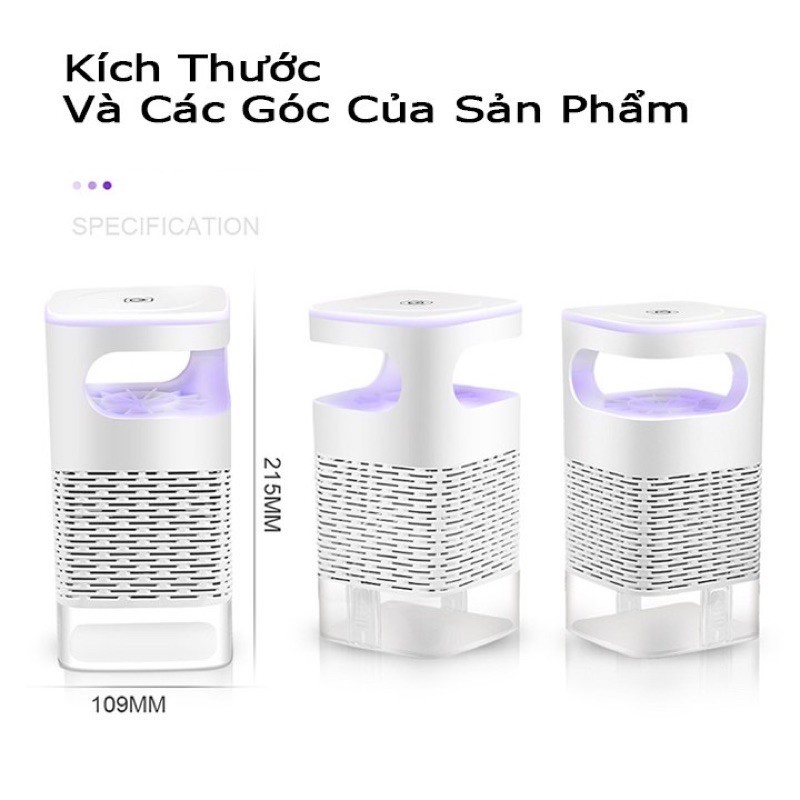 Máy Bắt Muỗi Diệt Côn Trùng Thông Minh Kiêm Đèn Ngủ Có Cổng Sạc USB Tiện Lợi An Toàn Cho Gia Đình Có Bảo Hành 2024(7AGK)