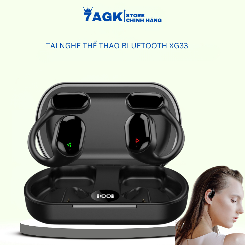 Tai Nghe Thể Thao FEPO XG33 BLUETOOTH 5.3 Thiết Kế Thời Trang Không Gây Đau Tai,Âm Thanh HIFI Sống Động Có Bảo Hành