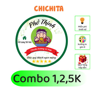 In tem nhãn bế theo yêu cầu chichita