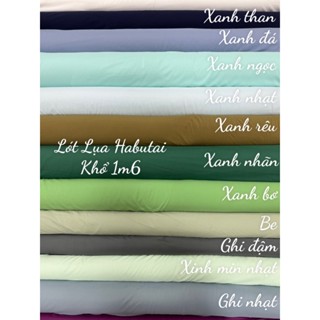 Vải lót Habutai mềm mịn, dùng làm phông nền, lót áo, váy đầm, đồ bộ kiểu (khổ 1,5m 4.1)