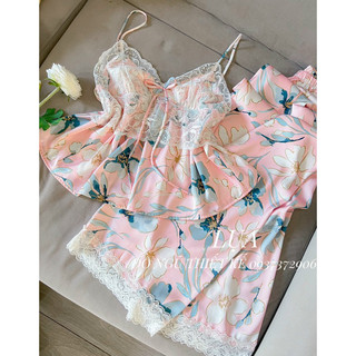 SET LỤA 2 DÂY QUẦN DÀI PEPLUM THIẾT KẾ - NOIYLUA