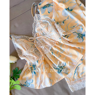SET LỤA 2 DÂY QUẦN DÀI PEPLUM THIẾT KẾ - NOIYLUA
