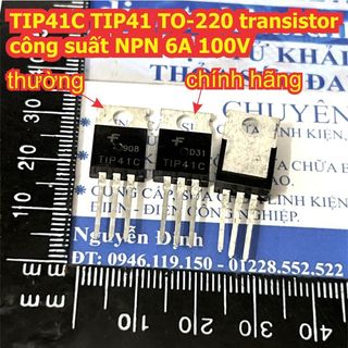 10 con TIP41C TIP41 TO-220 transistor công suất NPN 6A 100V KDE1587