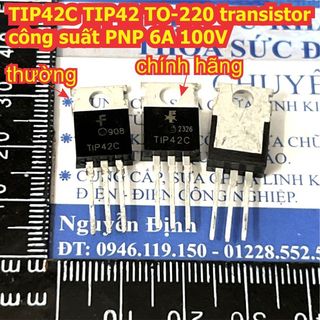 10 con TIP42C TIP42 TO-220 transistor công suất PNP 6A/100V kde4308