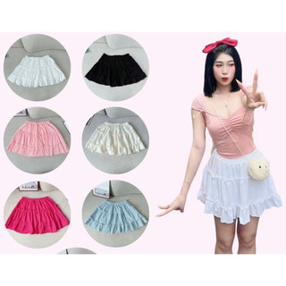 Chân váy nữ 2 tầng và chân váy xếp ly dáng xoè xinh xắn dễ thương