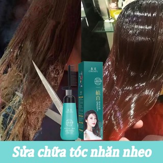 Tóc thẳng Duỗi thẳng tóc thuốc ép tóc thuốc duỗi tóc tại nhà 180ml Kem Làm Thẳng Nhanh Chóng
