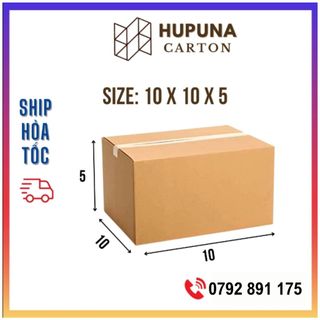 [FREESHIP] 10x10x5 - Combo 20 hộp carton 3 lớp giá rẻ đóng hàng tại Hà Nội