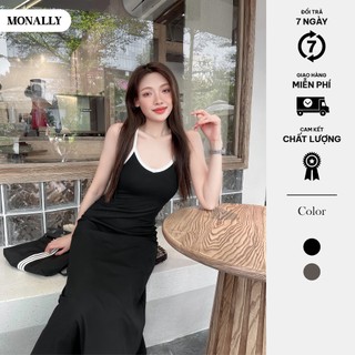 Váy hai dây Monally bản to viền khác màu N7 M.V2D.068