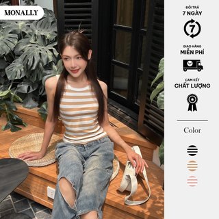 Áo ba lỗ Monally kẻ ngang màu basic N7 M.AT.075