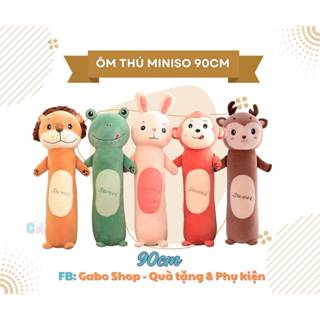 (Giao hoả tốc) Ôm đầu thú chất miniso 90cm mềm mại gấu ôm gối ôm cho trẻ em